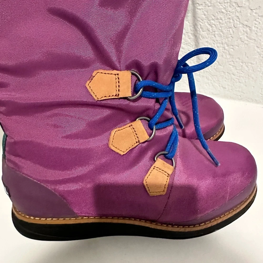 Sorel Damen Retro ‘88 Purple Waterproof Tall Rain Boot Size 5.5 Style NL1708-505